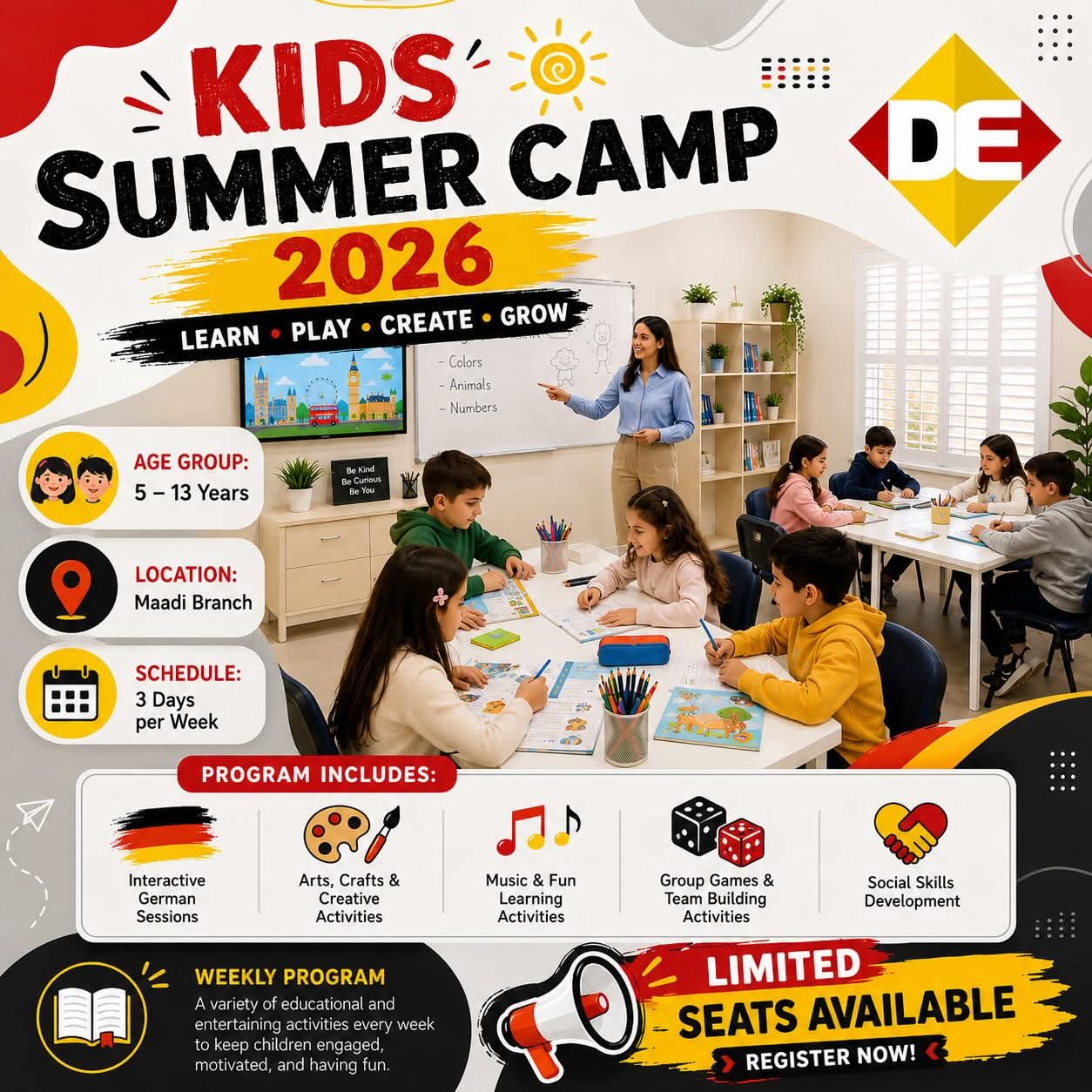 Summer Camp is Now Available with Deutsche Ecke Kairo! 🌞🇩🇪
