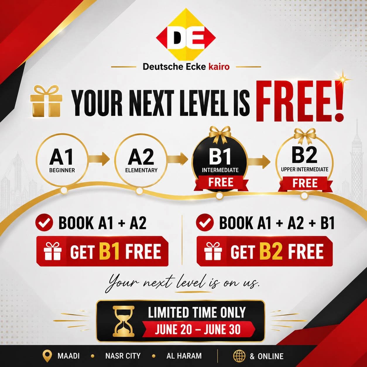 Platinum Package A1-B1 Get B2 free